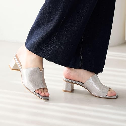 Amazon | 卑弥呼(ヒミコ) Vカットミュールサンダル/653202ピンク